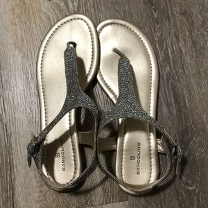 Bandolino Gold and Silver Wedding Bridesmaids Shoe